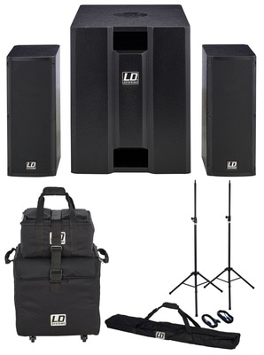 LD Systems Dave 8 Roadie Bundle PA Equipment